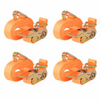 Correas de sujeción de trinquete 4 uds 0,4 T 6mx25mm naranja