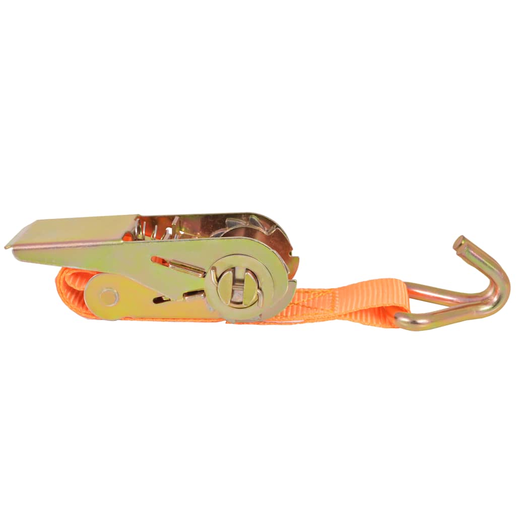 Correas de sujeción de trinquete 4 uds 0,4 T 6mx25mm naranja