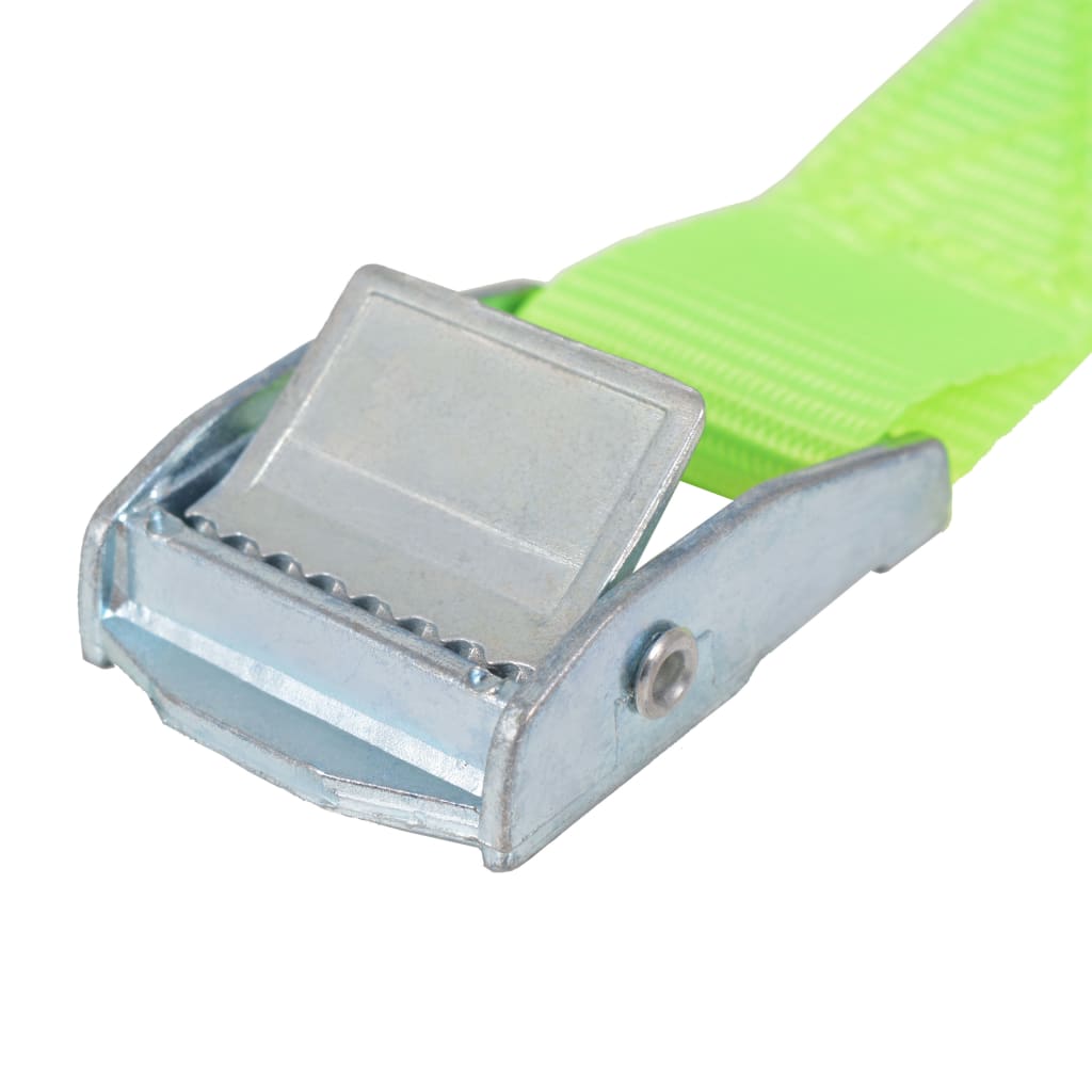 Correas 10 unidades verde fluorescente 0,25 T 5 mx 25 mm