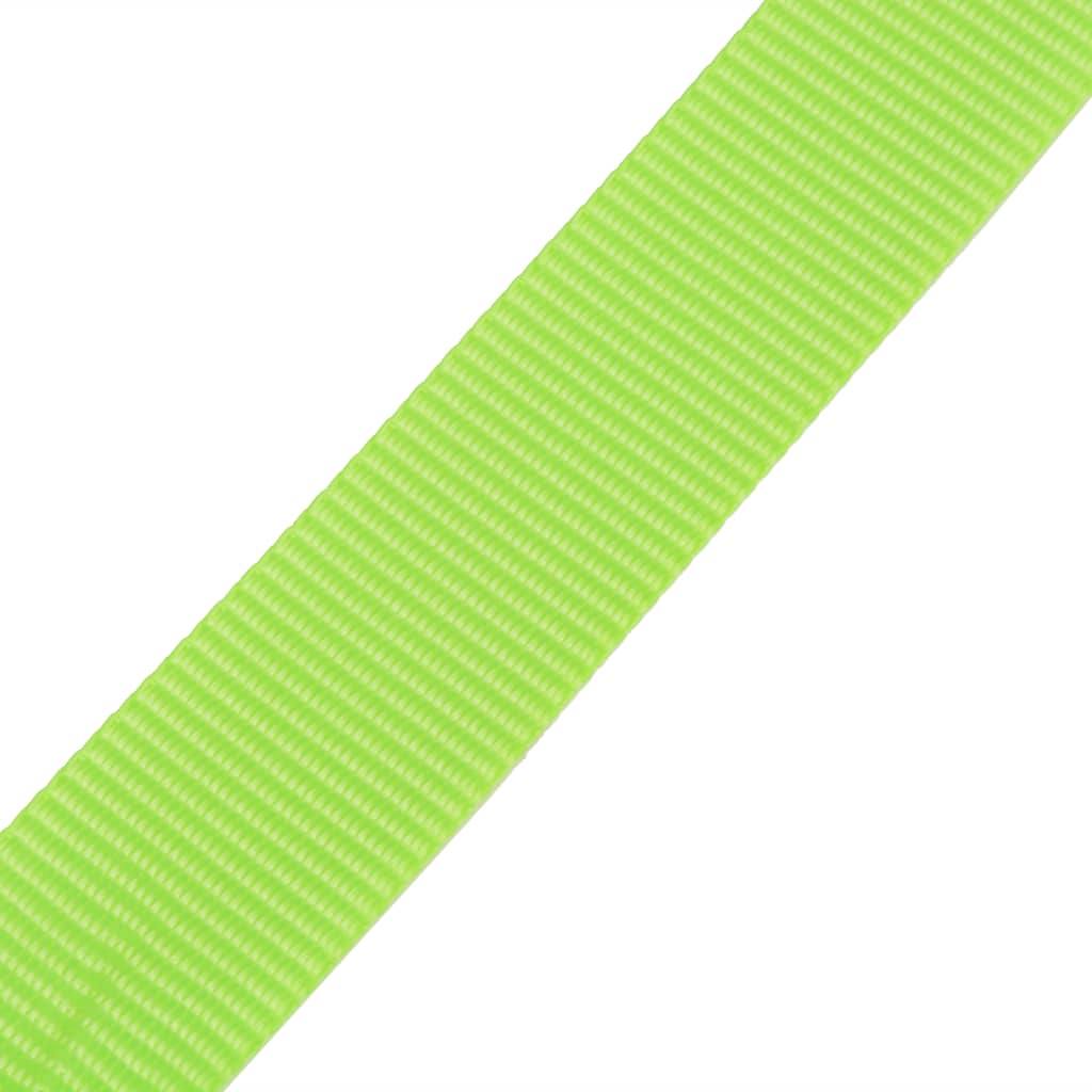 Correas 10 unidades verde fluorescente 0,25 T 5 mx 25 mm
