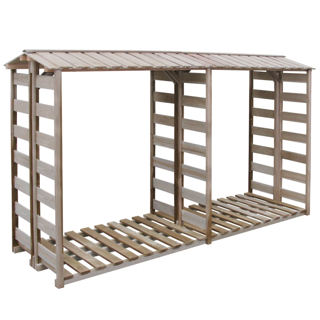 Abrigo de lenha em pinho tratado 150x90x176 cm
