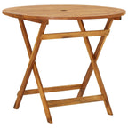 Comedor de jardín plegable 5 piezas de madera maciza de acacia