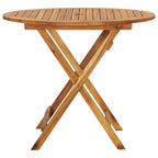 Comedor de jardín plegable 5 piezas de madera maciza de acacia