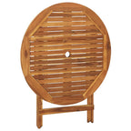 Comedor de jardín plegable 5 piezas de madera maciza de acacia