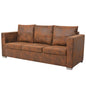 3-Seater Artificial Suede Leather Sofa 191x73x82 cm