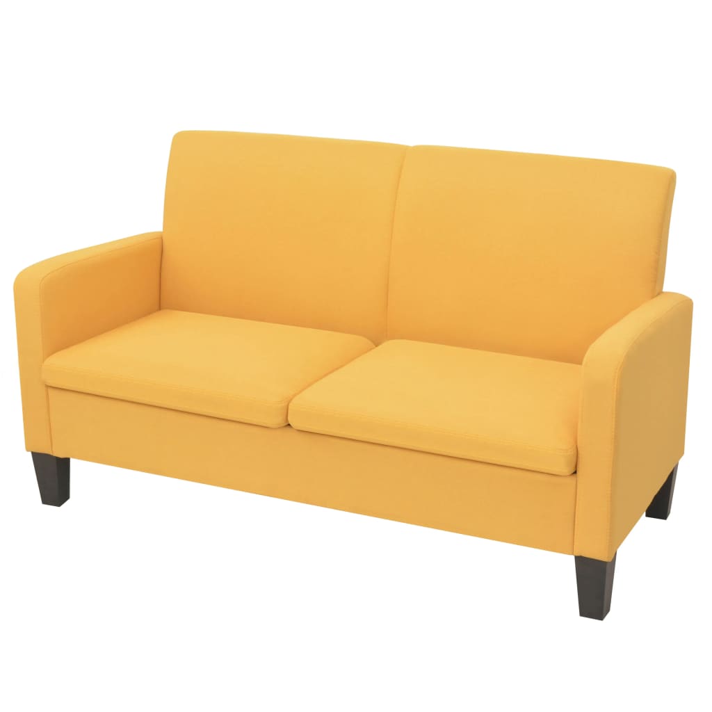 Sofá de 2 plazas 135x65x76 cm gris claro