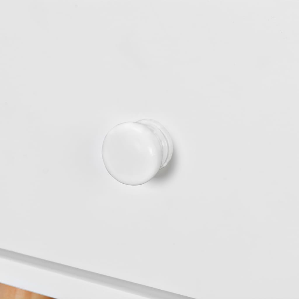 Mesitas de noche 2 uds madera maciza de pino blanco 40x30x61 cm