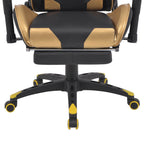 Silla para Juegos Dorado 70 x 71 x 136 cm Cuero artificial