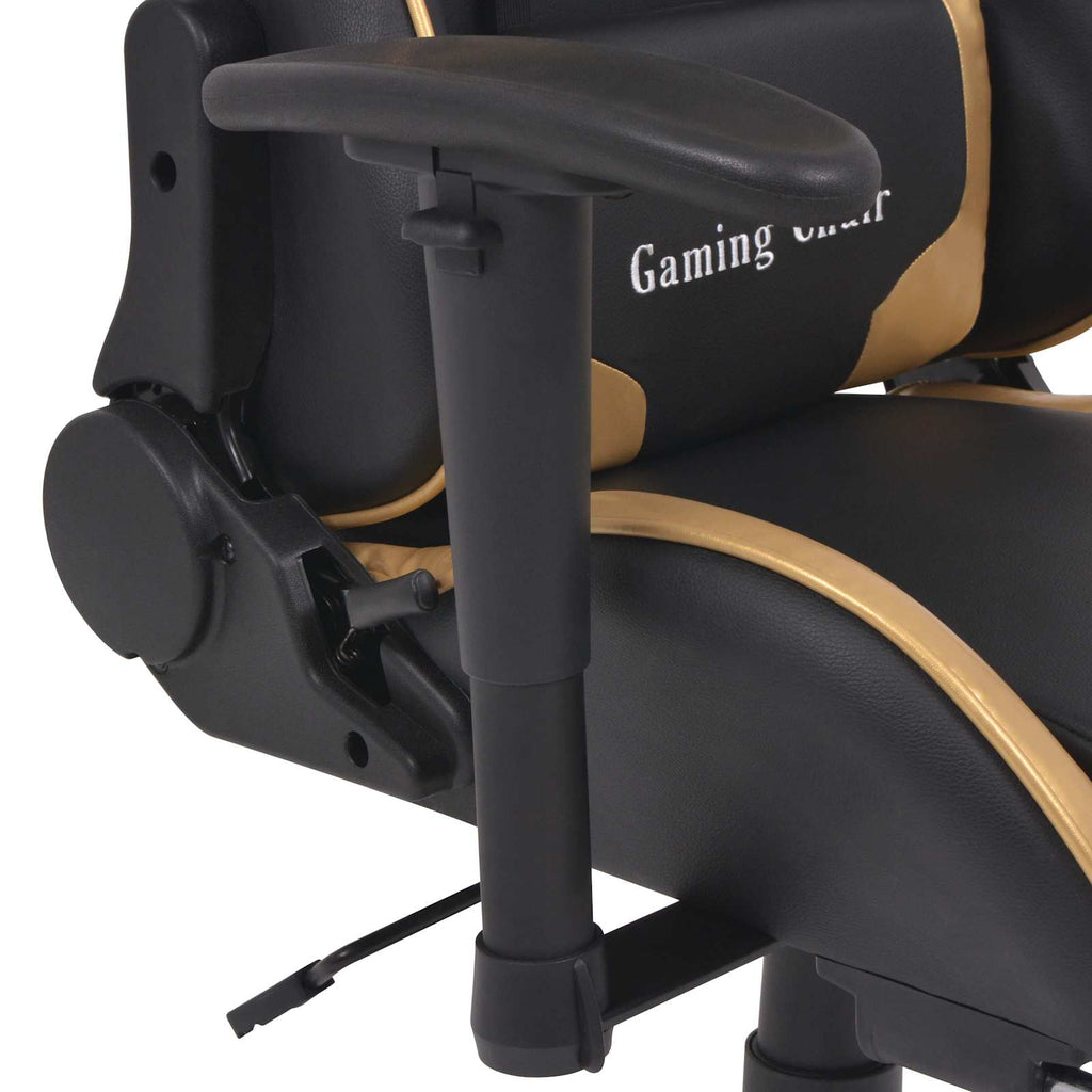 Silla para Juegos Dorado 70 x 71 x 136 cm Cuero artificial