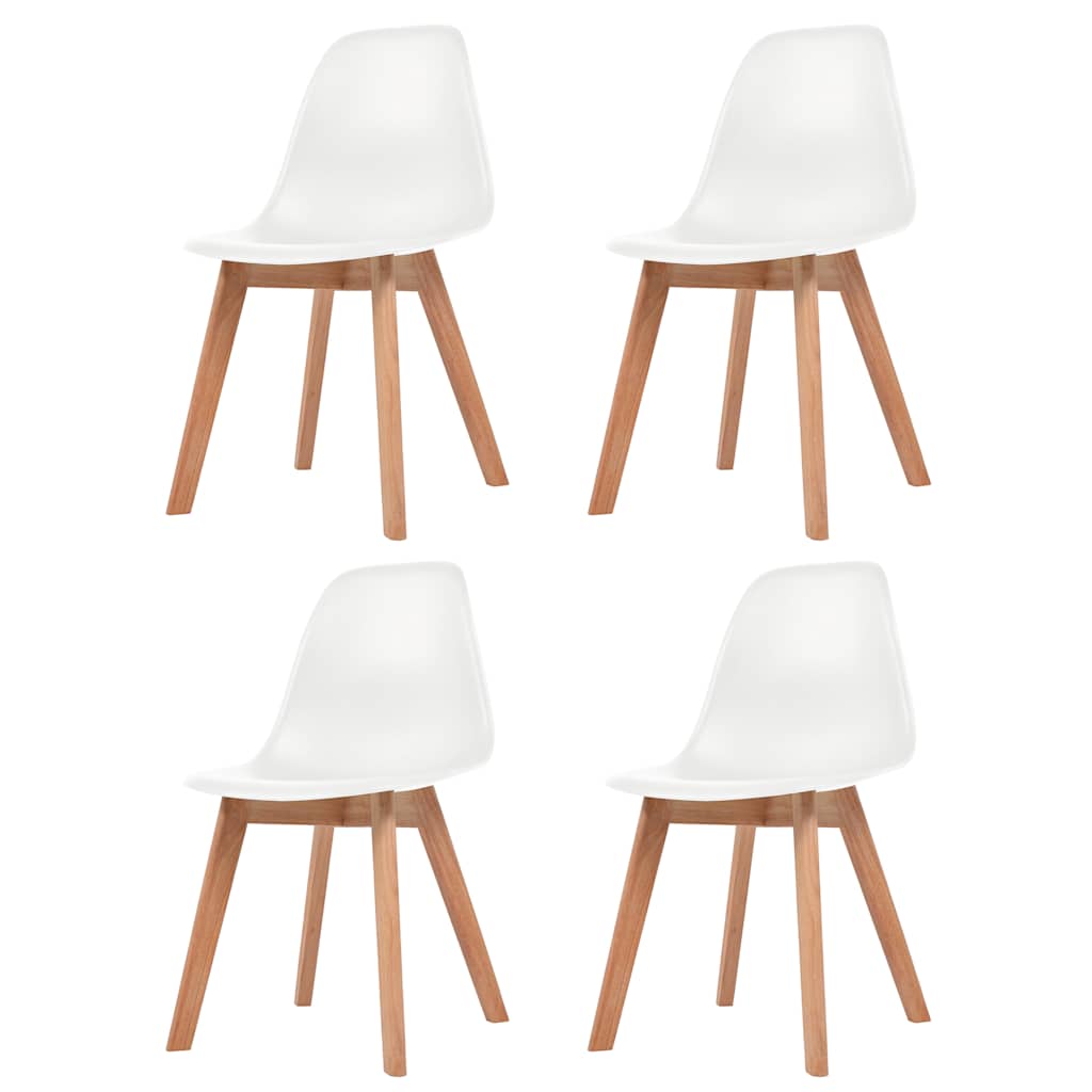Sillas de comedor 2 unidades plástico gris
