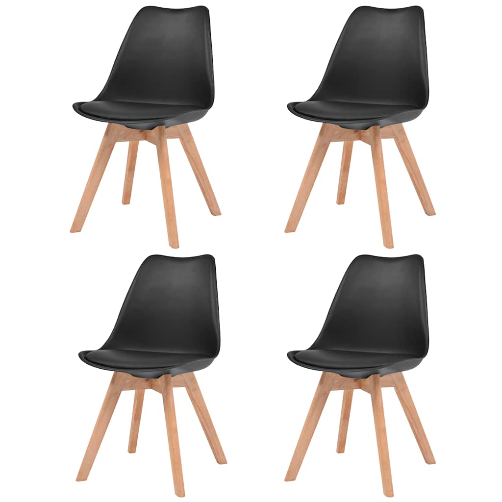 Sillas de comedor 2 unidades plástico gris