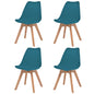 Dining chairs 2 units grey plastic