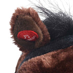 Caballo de peluche de pie marrón oscuro XXL
