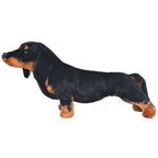 Perro teckel de peluche de pie negro XXL
