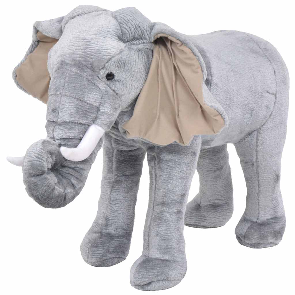 Caballo de juguete de pie de peluche marrón