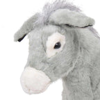 Burro de peluche de pie gris XXL