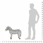 Burro de peluche de pie gris XXL