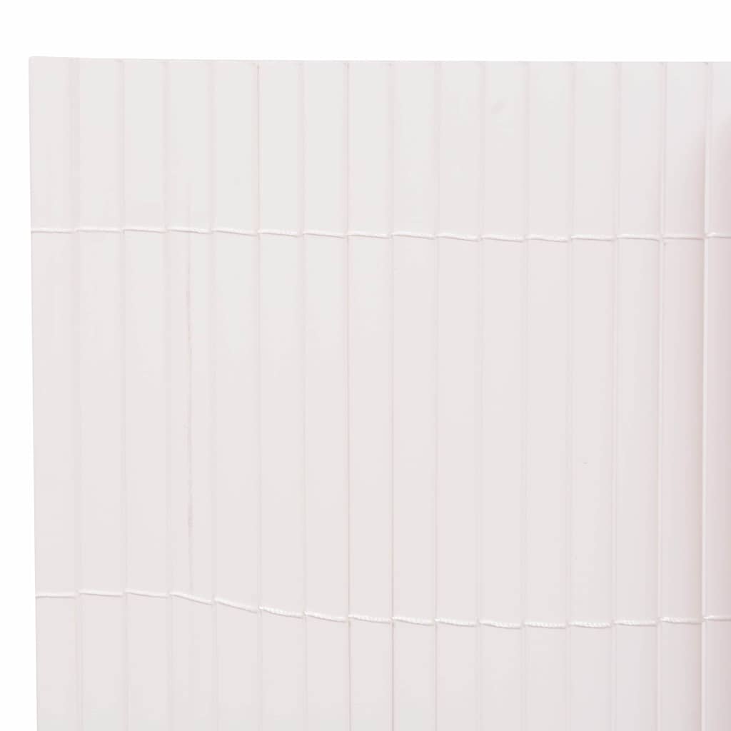 Valla de jardín de doble cara 90x300 cm blanca