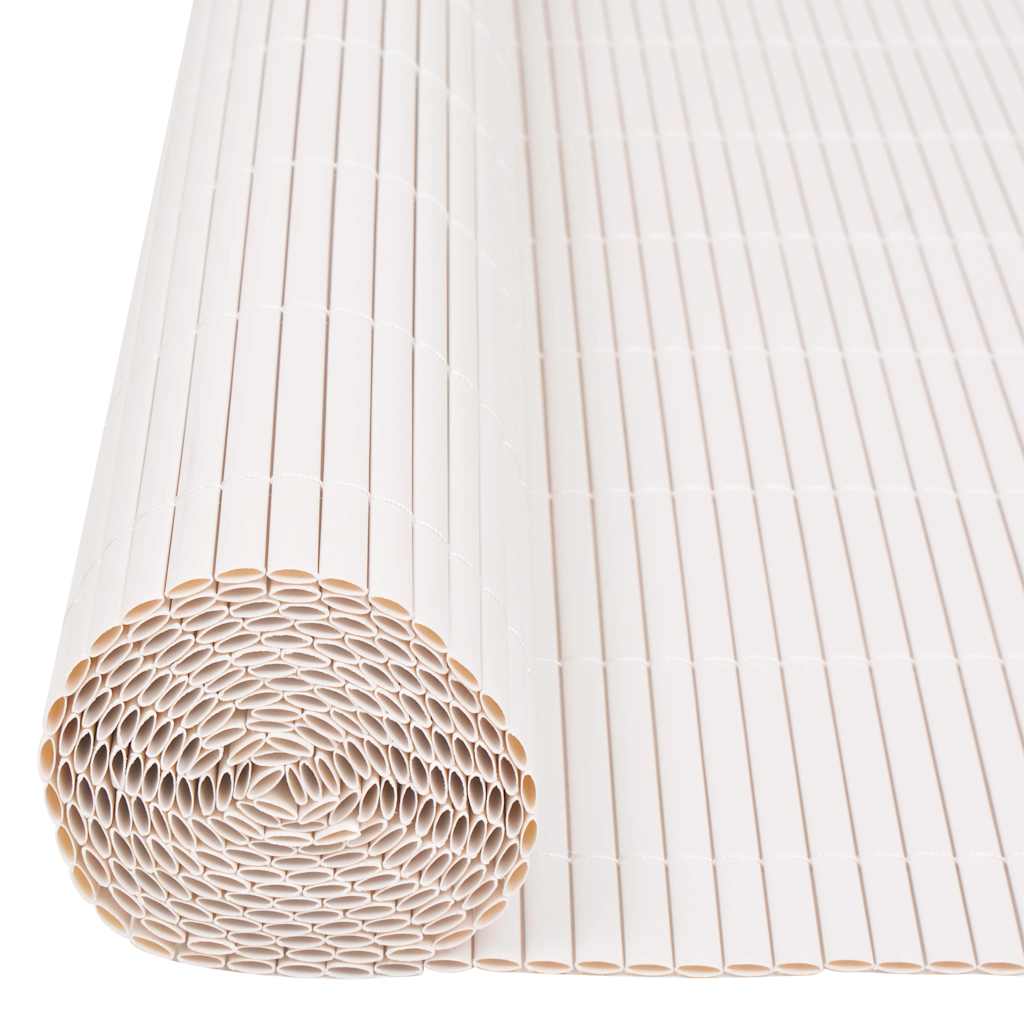 Valla de jardín de doble cara 90x300 cm blanca