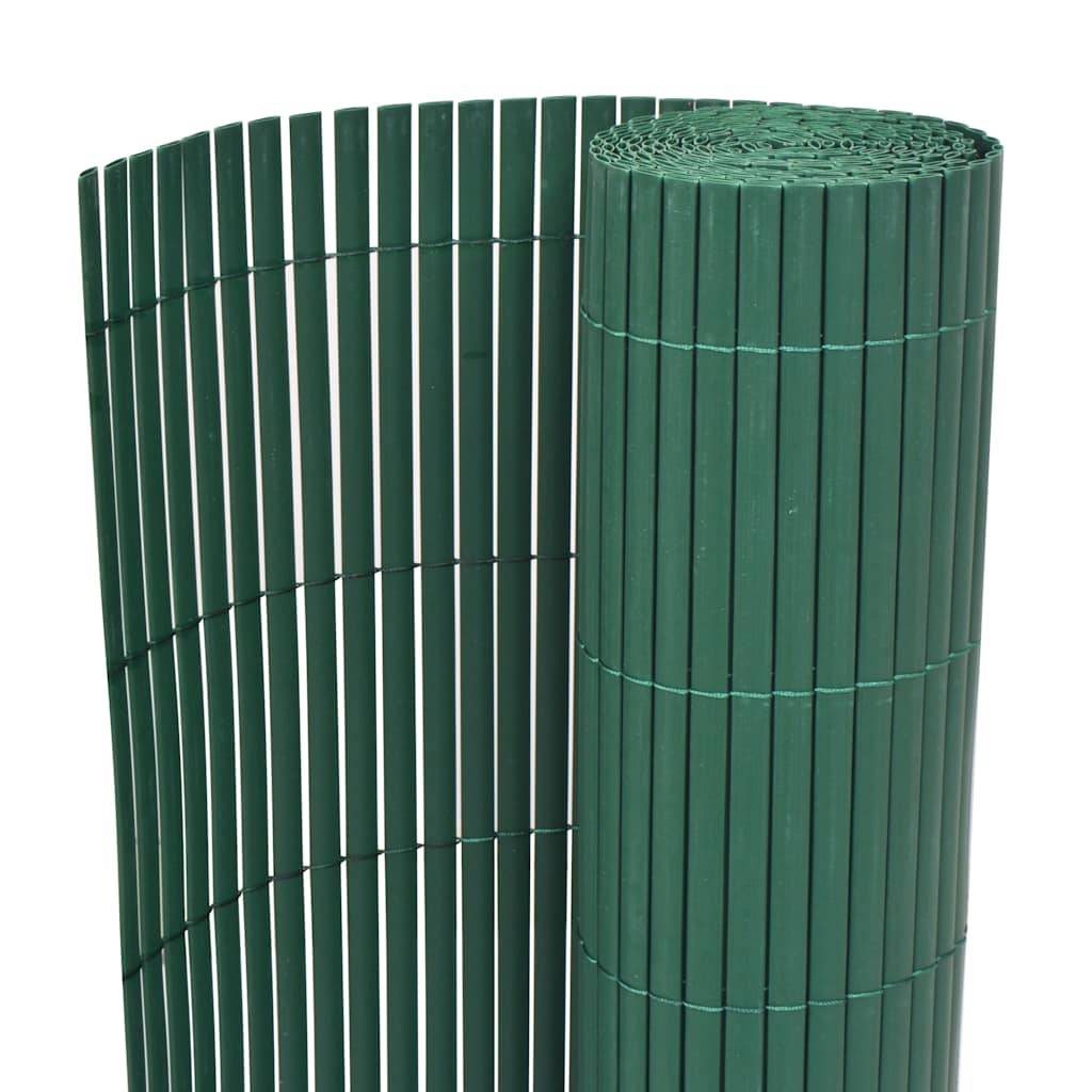 Valla de jardín de doble cara blanco 110x300 cm