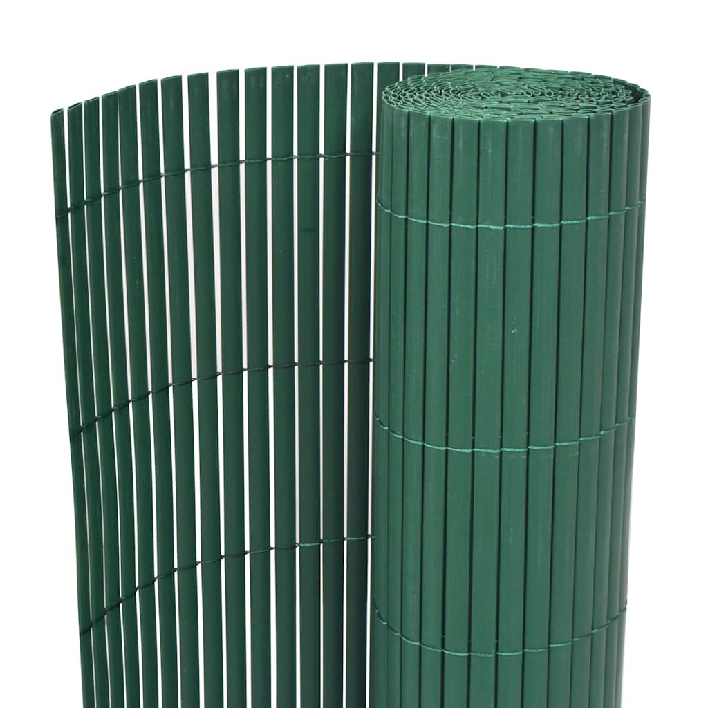 Valla de jardín de doble cara 90x300 cm blanca