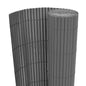 Valla de jardín de doble cara 90x300 cm blanca