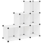 Estantería de cubos con 6 compartimentos blanco