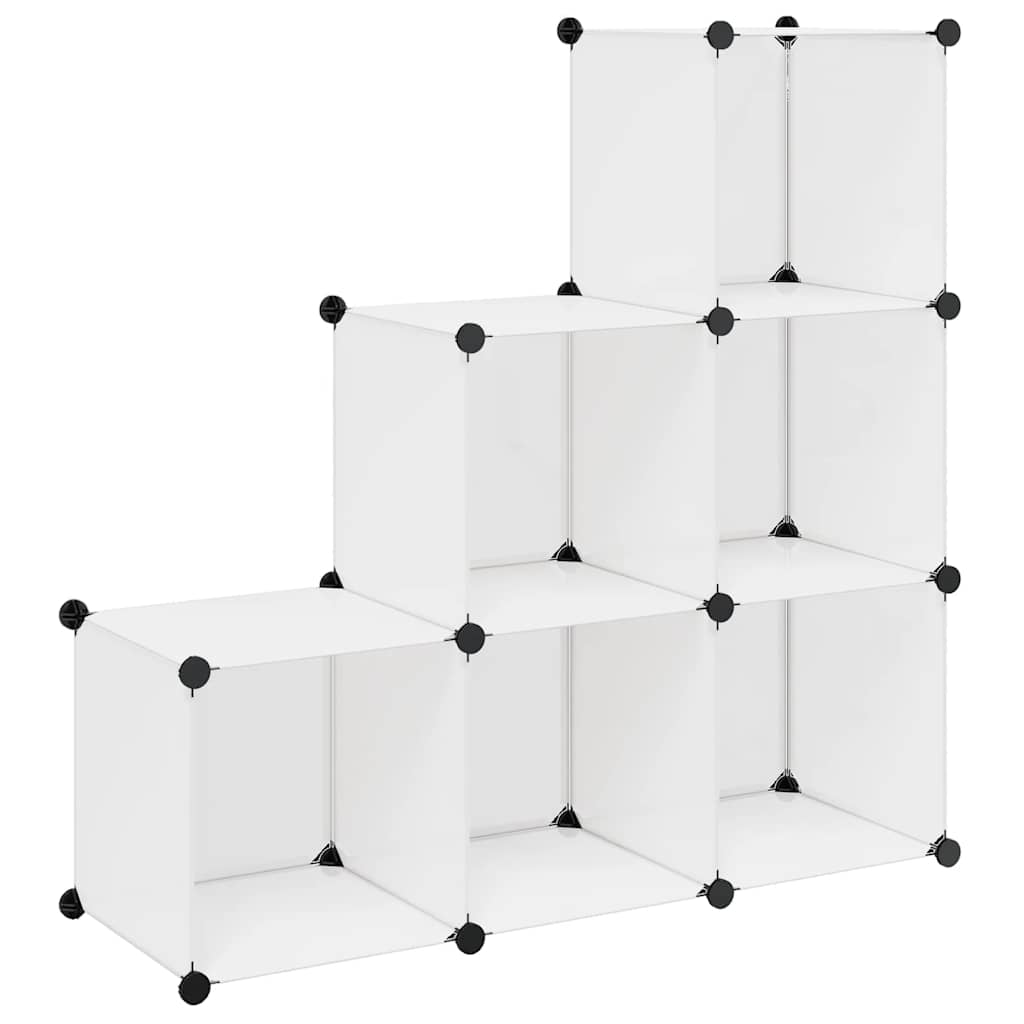 Estantería de cubos con 6 compartimentos blanco