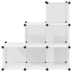 Estantería de cubos con 6 compartimentos blanco