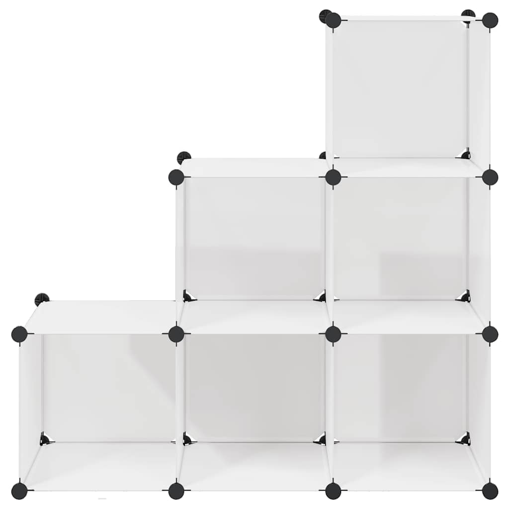 Estantería de cubos con 6 compartimentos blanco
