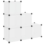 Estantería de cubos con 6 compartimentos blanco