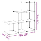 Estantería de cubos con 6 compartimentos blanco