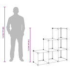Estantería de cubos con 6 compartimentos blanco