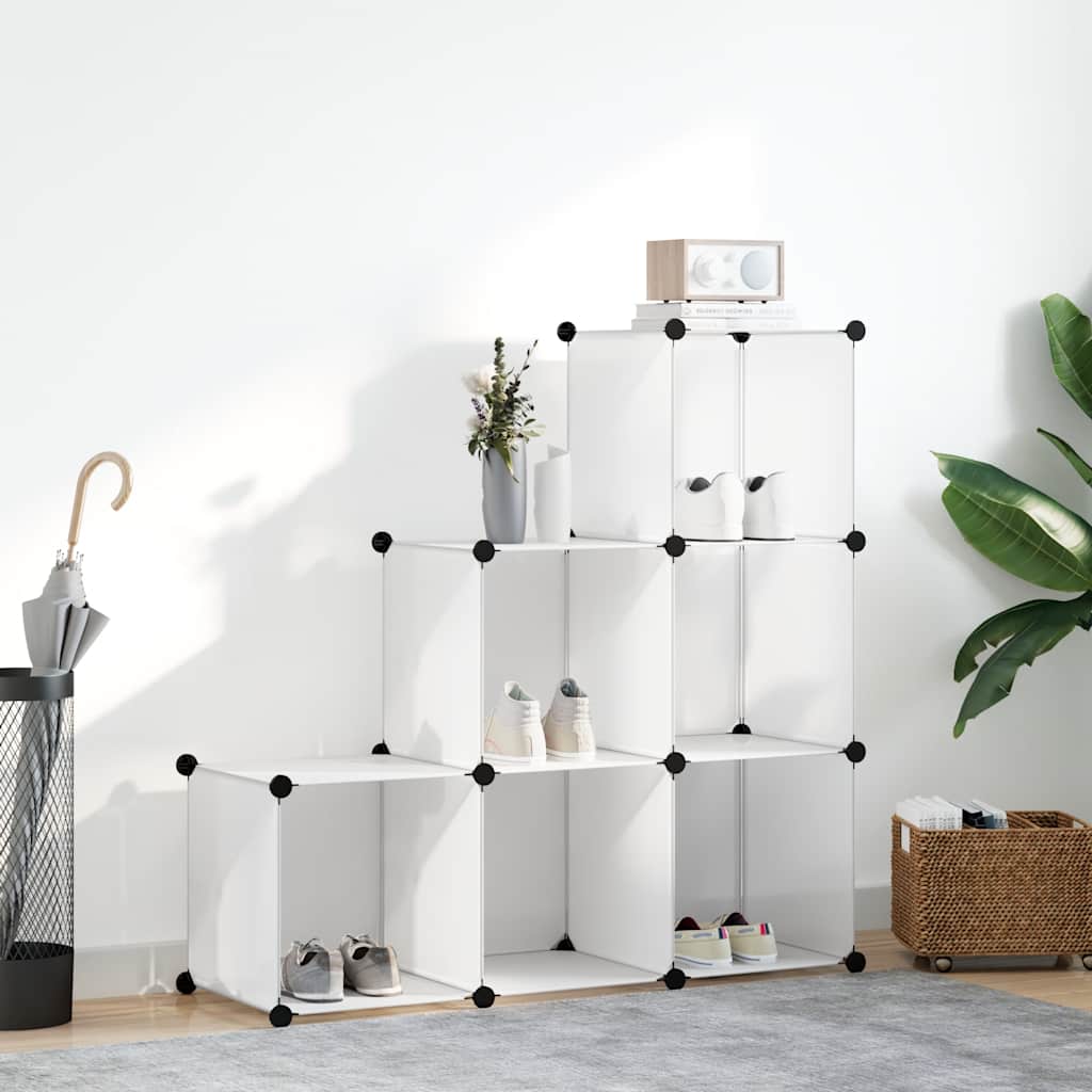 Estantería de cubos con 6 compartimentos blanco
