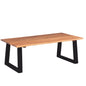 Solid acacia wood coffee table 110x60x40 cm