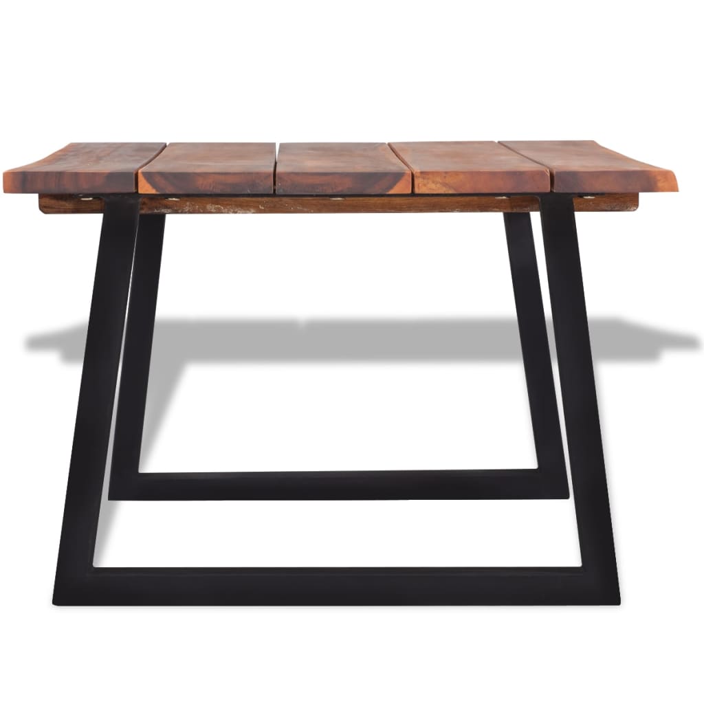 Mesa de centro madera maciza de acacia 110x60x40 cm