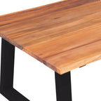 Mesa de centro madera maciza de acacia 110x60x40 cm