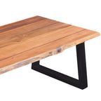 Mesa de centro madera maciza de acacia 110x60x40 cm