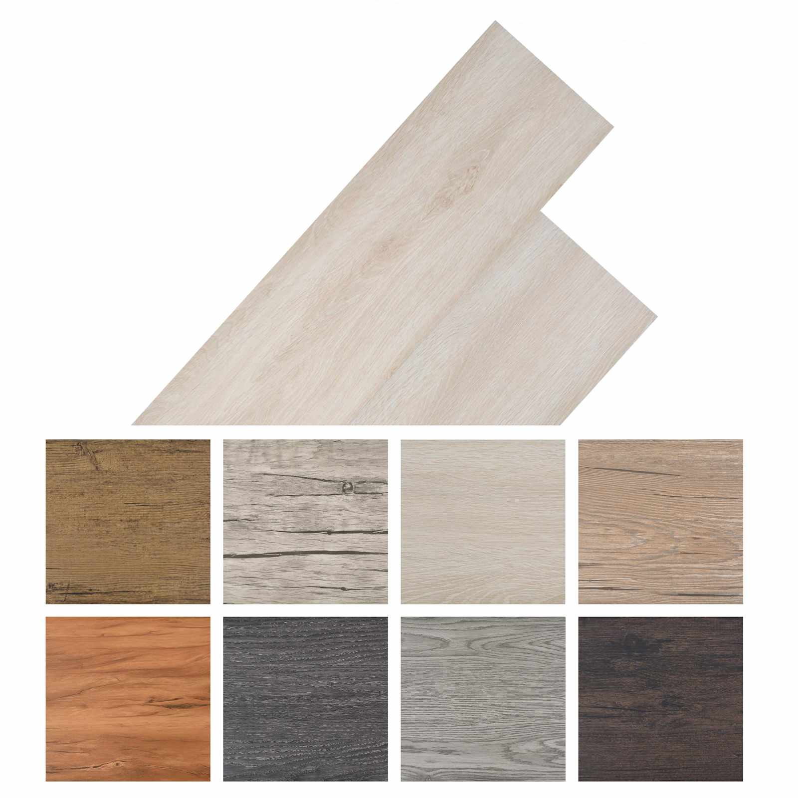 Tableros de Suelo 18 pcs 5,26 m² PVC