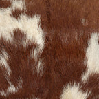 Taburete de cuero de cabra auténtico 40x30x45 cm