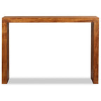 Mesa consola Madera sólida con acabado miel 110x40x76 cm