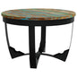 Mesa de centro madeira maciça reciclada 60x40 cm