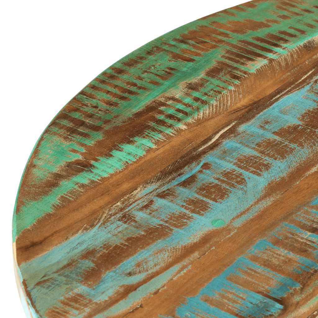 Mesa de centro madera maciza reciclada 60x40 cm