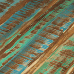 Mesa de centro madera maciza reciclada 60x40 cm
