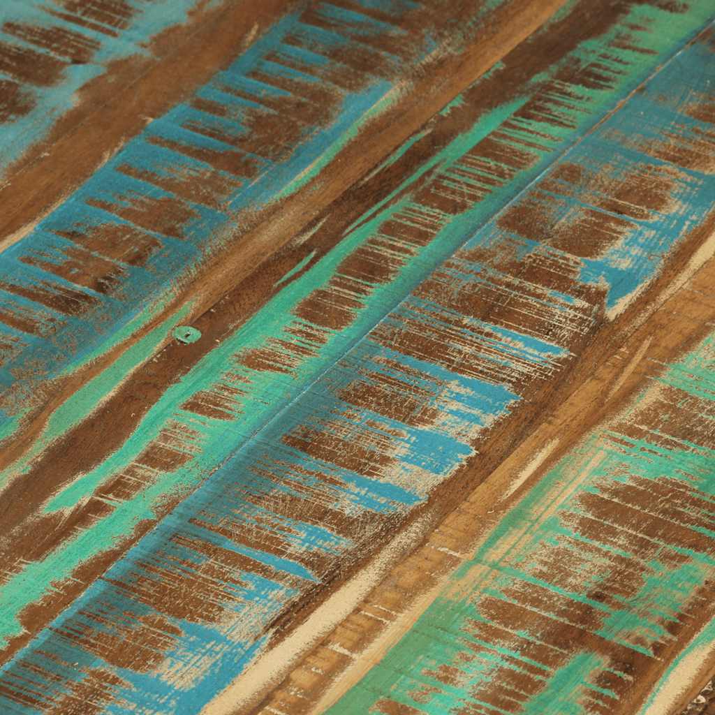 Mesa de centro madera maciza reciclada 60x40 cm