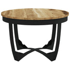Mesa de centro madera maciza de mango sin tratar 60x40 cm