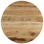 Mesa de centro madera maciza de mango sin tratar 60x40 cm