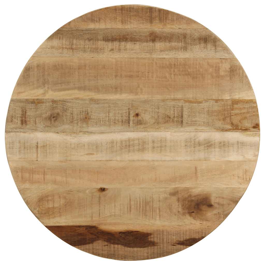 Mesa de centro madera maciza de mango sin tratar 60x40 cm
