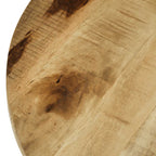 Mesa de centro madera maciza de mango sin tratar 60x40 cm