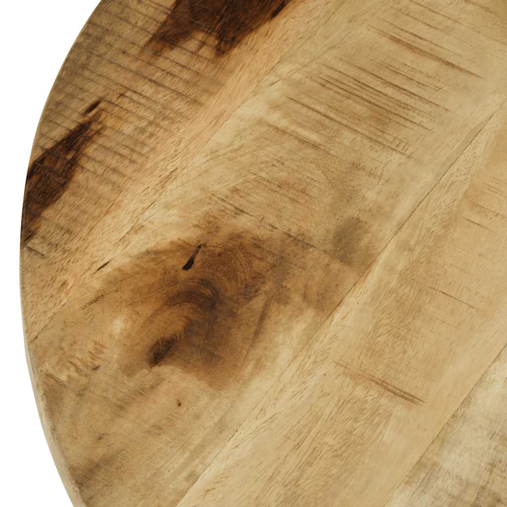 Mesa de centro madera maciza de mango sin tratar 60x40 cm